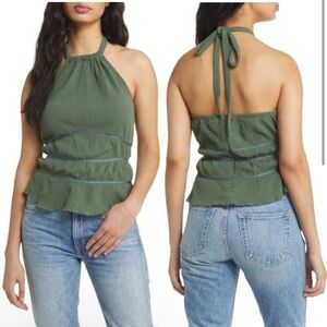 Green topshop halter